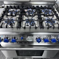 36” Wide Gas Thermador Range Use Like New Perfect Working And Warranty 