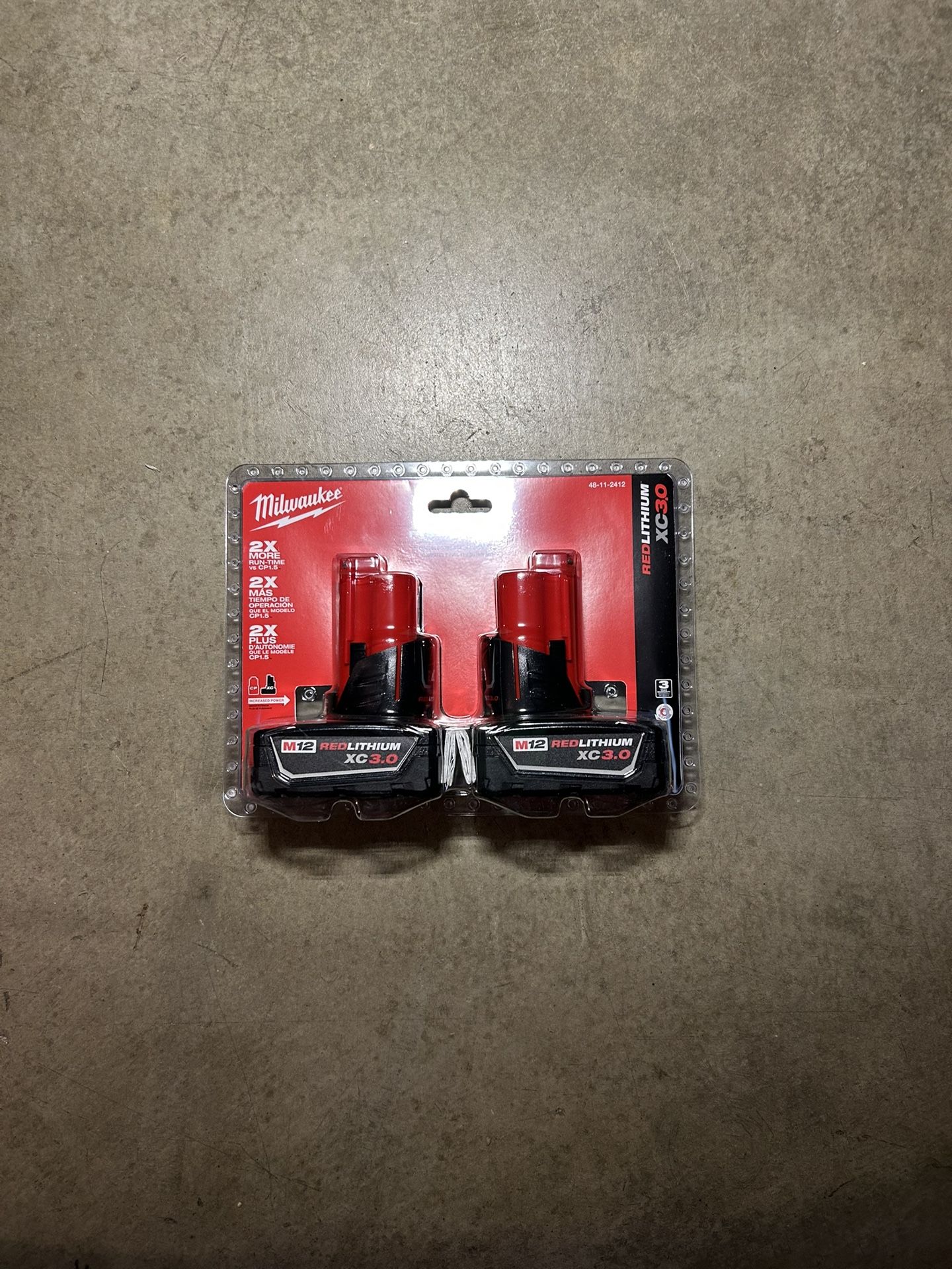 12-volt compact battery - 2 pack