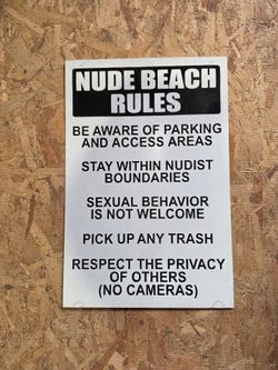 Beach Sign