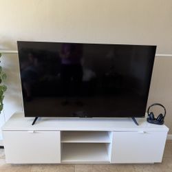 White IKEA TV  stand