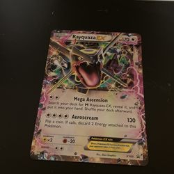 Shiny Rayquaza Ex Promo Big Card 