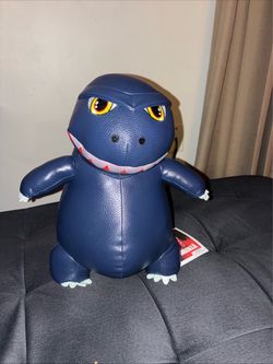 Kidrobot Phunny GODZILLA-13" Premium Plush Blue Metallic Pleather Toy NWT