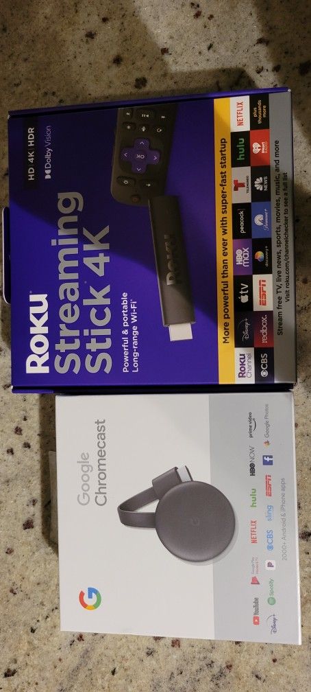 4K ROKU STICK & 4K GOOGLE CHROMECAST!!! 