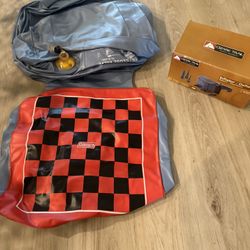 Checker Blow Up Night Stand With Pump 