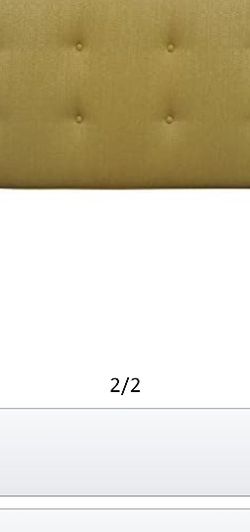 Sole Designs Ali Collection Padded Headboard, Eastern King, 78"L x 26"H x 2"D, Ivy Green Finish ￼ ￼