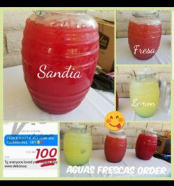 Aguas Frescas para eventos