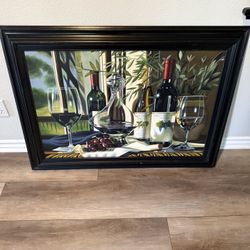 “ Napa Valley Memories” Painting, Framed Print
