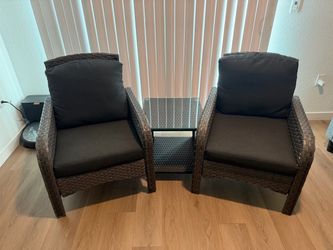Patio chair and table