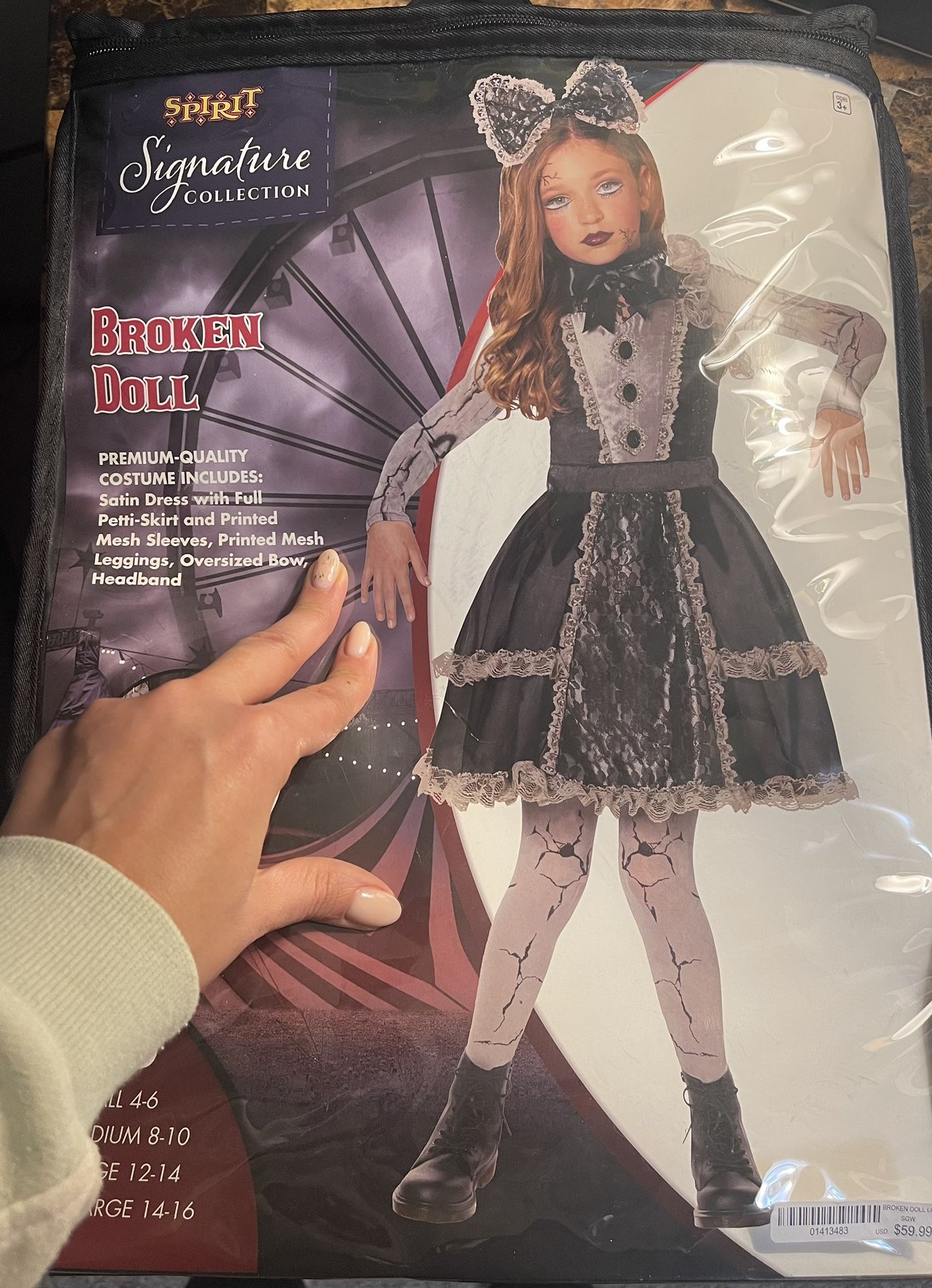 Halloween Costume Broken Doll Signature Collection from Spirit Halloween