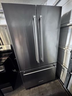 KitchenAid French Door Refrigerator Black Stainless counter depth