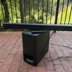 Sony Soundbar with Subwoofer and Remote 
