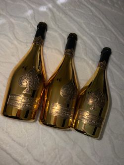 3 ace of spades empty bottles