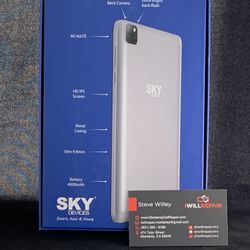 Sky 8” Android Tablet 32GB w/1yr Data Plan Included $125