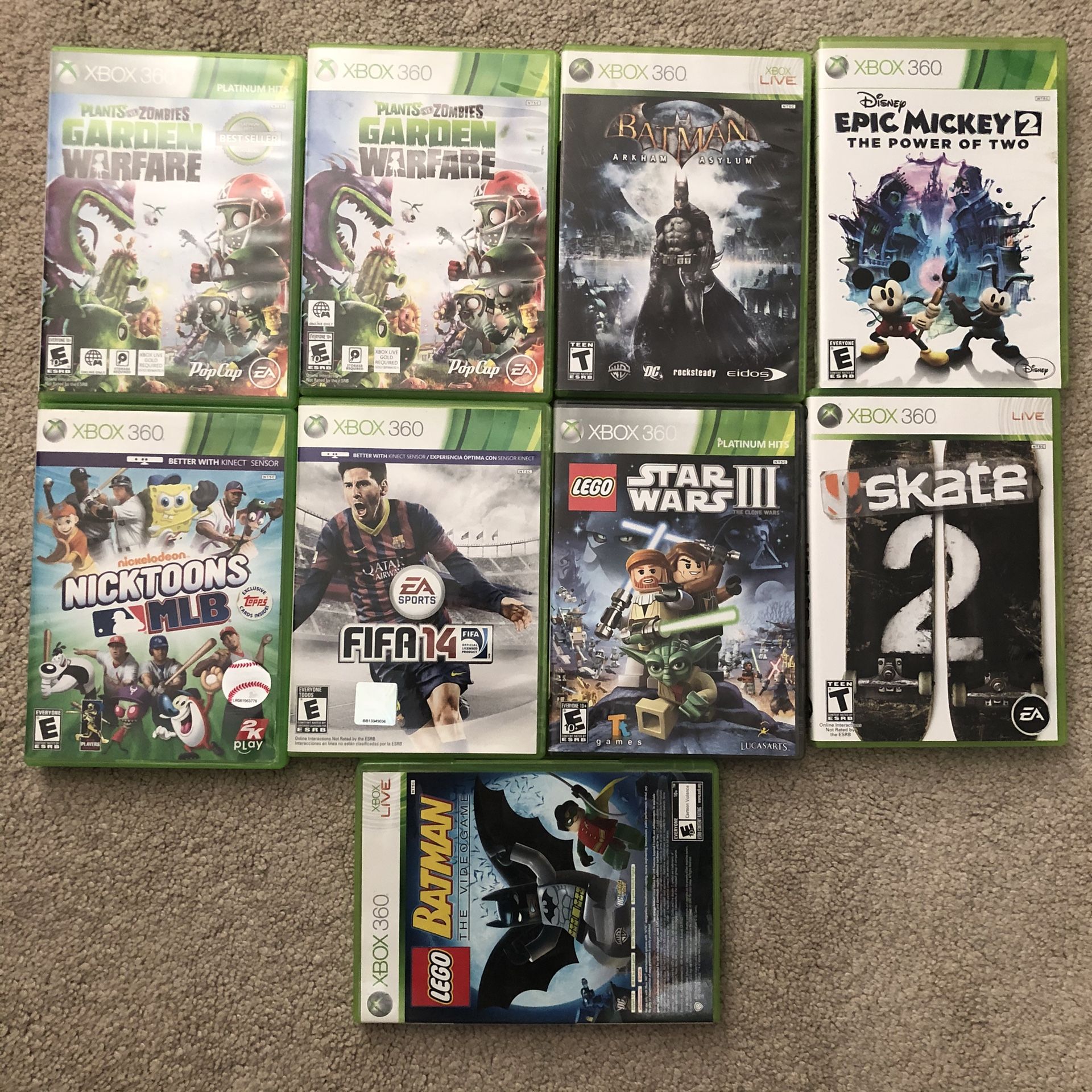Xbox 360 kids games lot