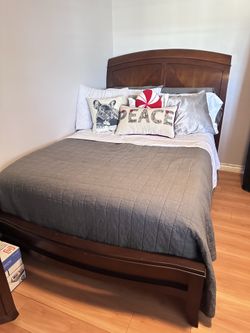 3-Piece Full Bedroom Set — Bed Frame, Tall Dresser & Nightstand- $950