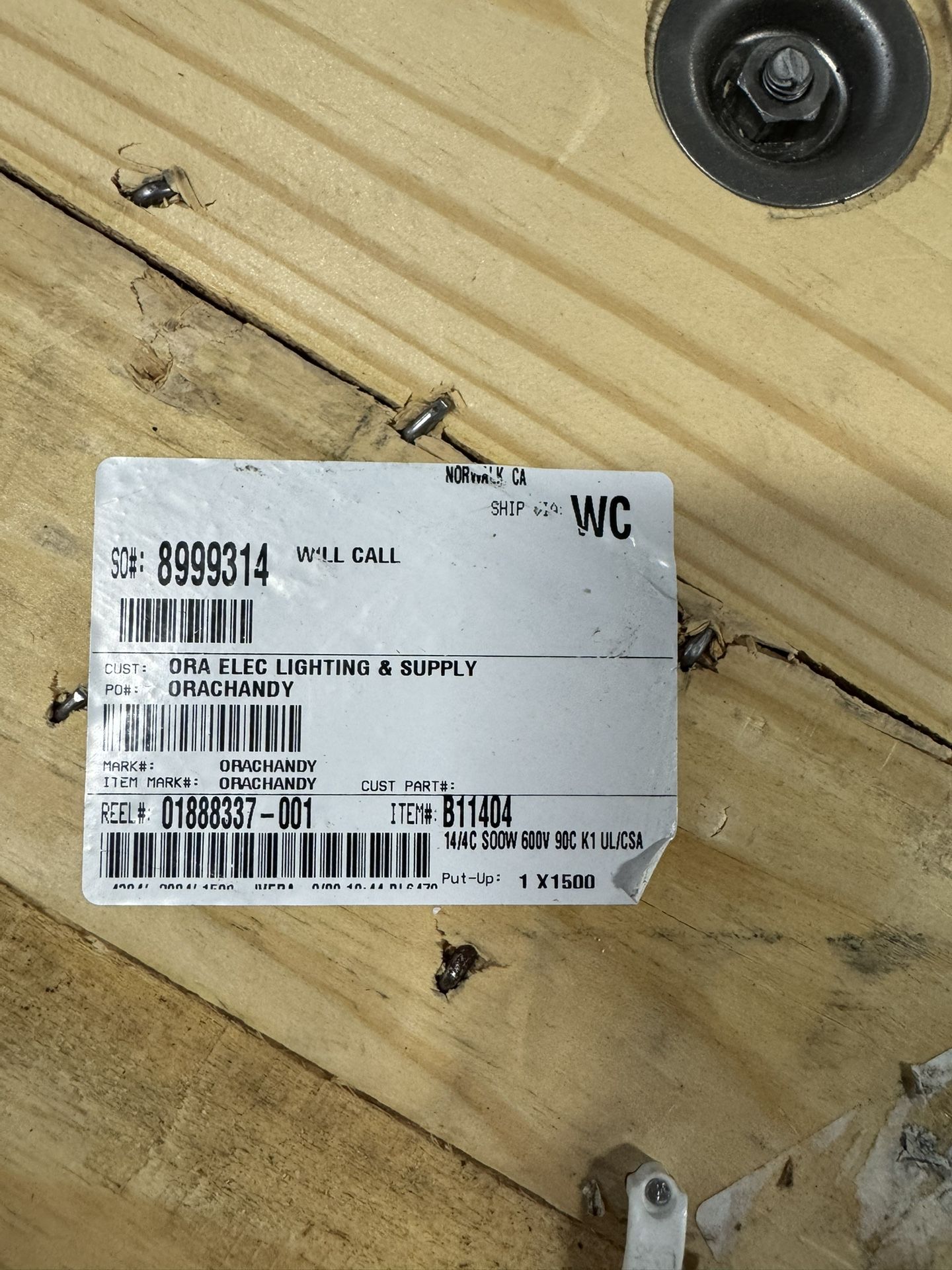 14/4c Soow 600v Wire 700ft