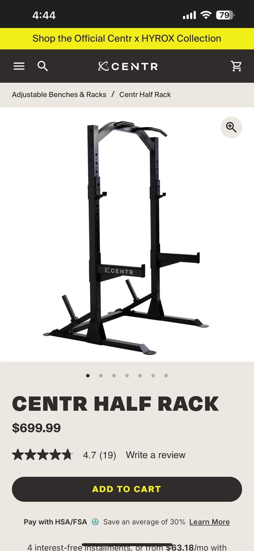 Center Helped Rack