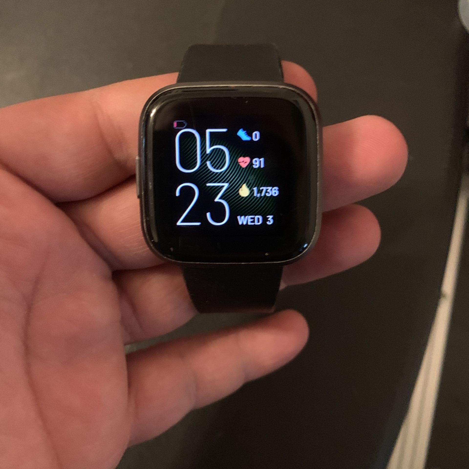 Smart Watch Fitbit Versa 2 (Black) -Like New Condition-!!!