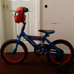 12 inch MARVEL SPIDERMAN BOYS BIKE W/ TRAINING  WHEELS