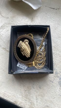 Gold-Tone Virgin Mary Pendant Necklace