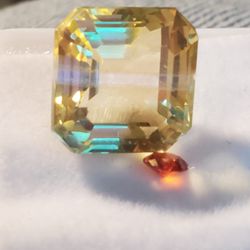 3 STONES RARE AND UNIQUE 11.4 CT. NATURAL BICOLOR SAPPHIRE WITH LAB REPORT+2 BONUS STONES