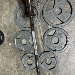 Olympic Weights Curl Bar Set