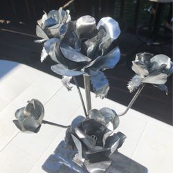 Metal Rose Decor 