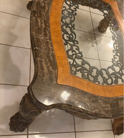 Michael Amini Signature Series by AICO 'Eden' Marble/Glass Coffee Table