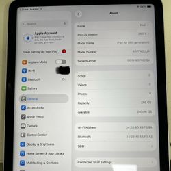 Apple Air iPad 4th Generation 256gb WiFi