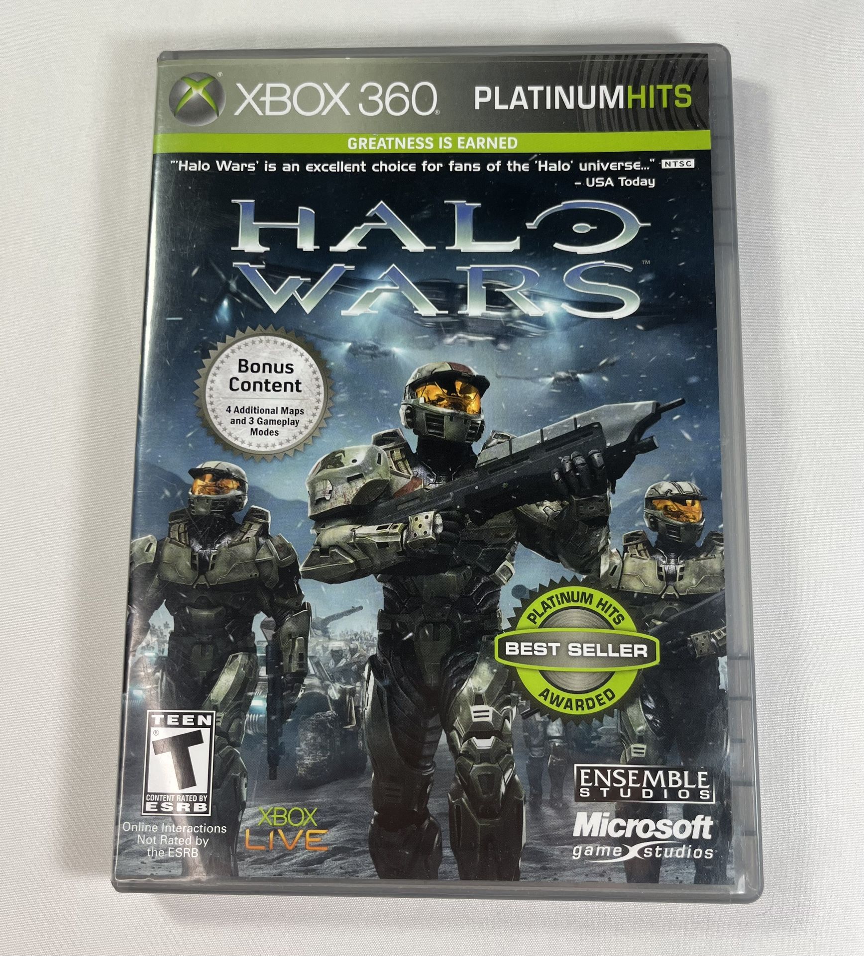 Halo Wars Platinum Hits Xbox (contact info removed) Complete with Manual Tested