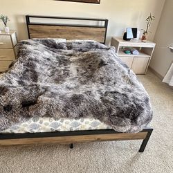 Full Size bedframe With Mattress