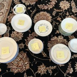 Lennox China Stone “Sky Blue Brush Stroke” Pattern And Other Dishes