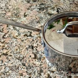 All-Clad Stainless Steel 3-Qt. Saucepan with Lid
