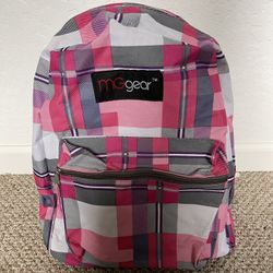 Pink Pleaded Backpack 
