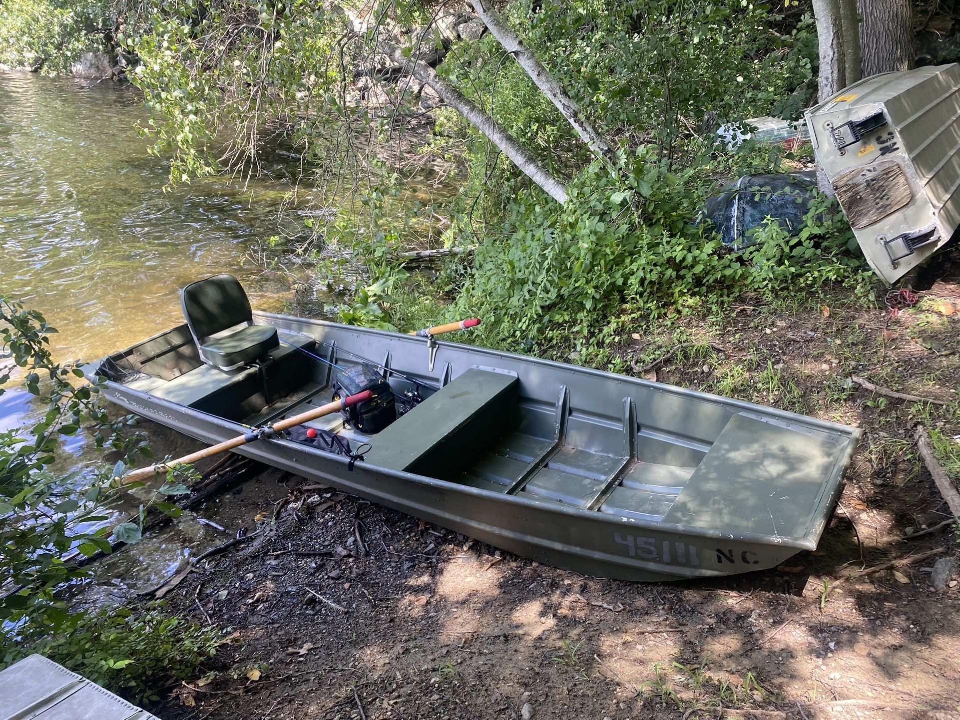14’ ft Grumman Jon Boat. On New Croton reservoir