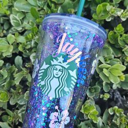 16oz Snow Globe Tumbler