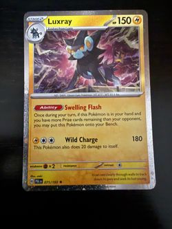 2023 POKEMON PAL EN-PALDEA EVOLVED 071 LUXRAY COSMOS EXCLUSIVE