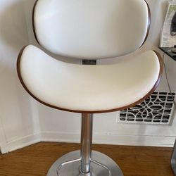 Modern White Bar Stool