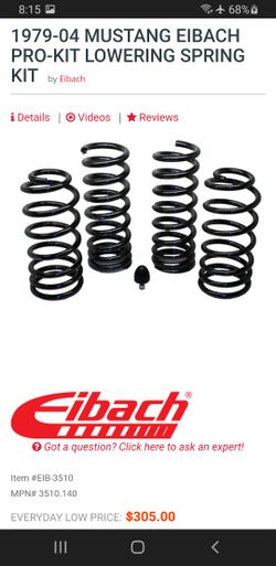 Eibach Springs 79-04 Mustang Rear Only