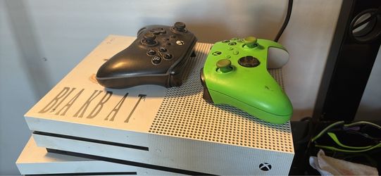 Xbox One S Console with Two Controllers