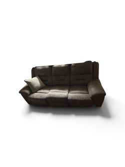 Dark Brown 3-Seater Recliner Sofa