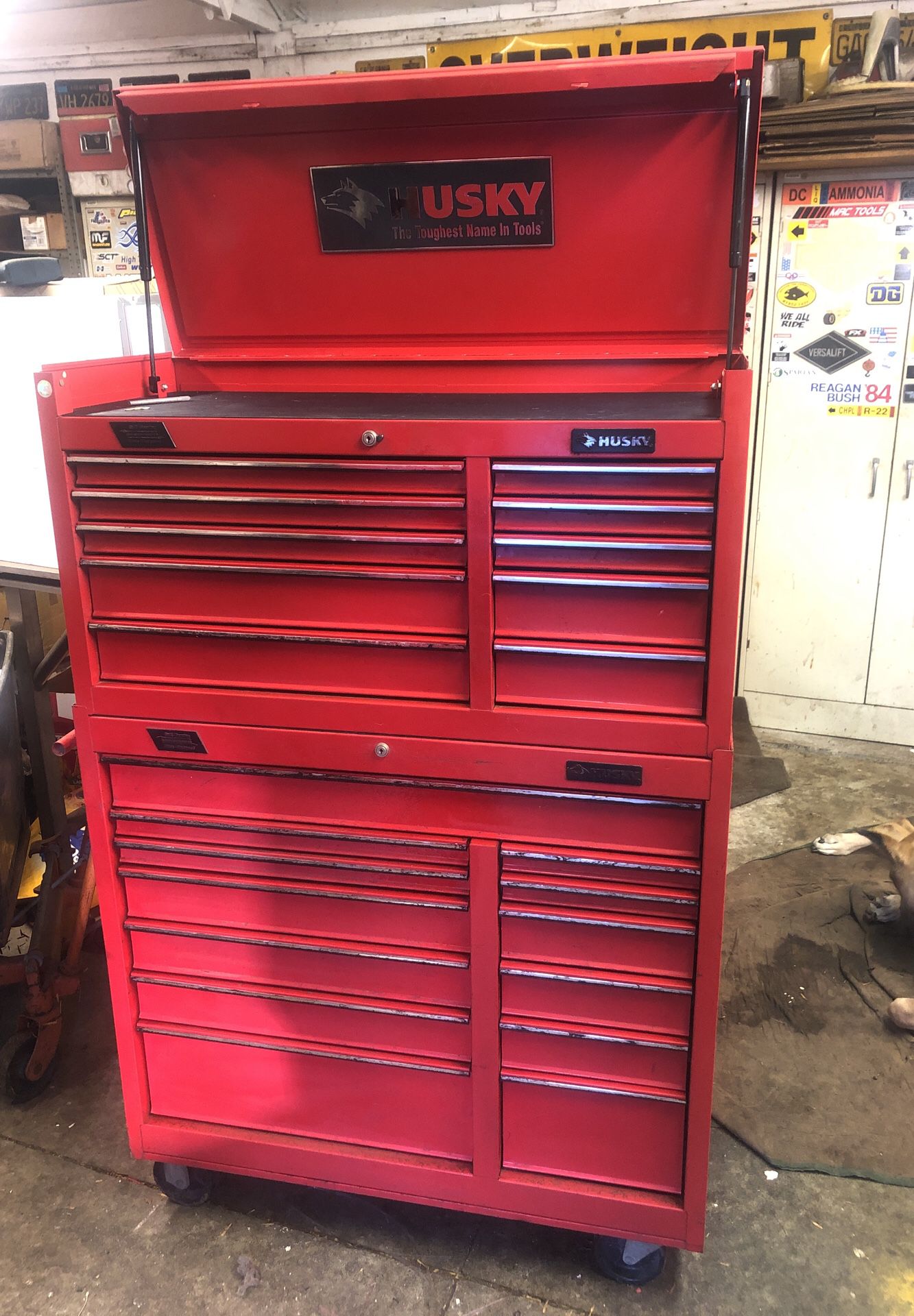 Husky 23 drawer toolbox top and bottom box tool box