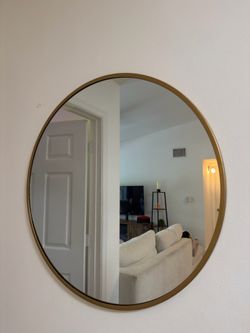 ✨ Set of 2 Round Gold Wall Mirrors