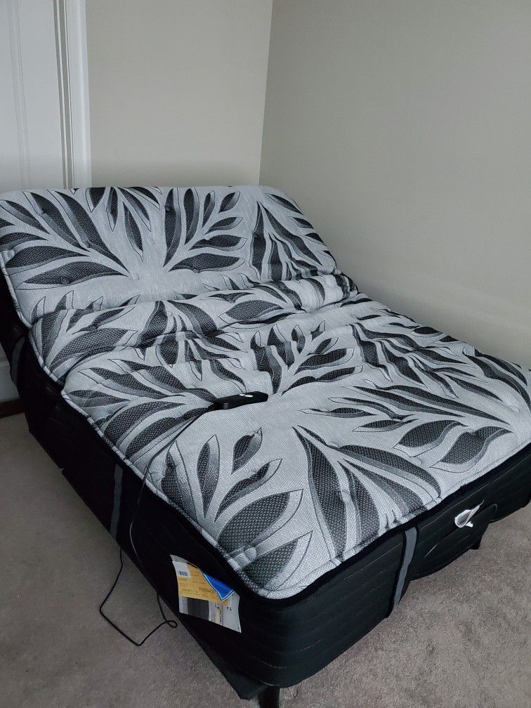 Queen size Mattress With Adjustable Base Included