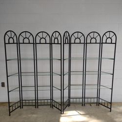 Two Display (4) Shelf Units 