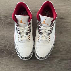 Jordan 3 Cardinal Red SIZE 12 MEN 
