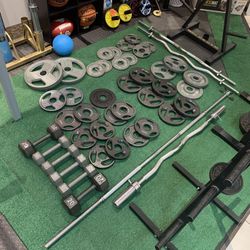 🏈 NEW Olympic plates, Curl Bars, Dumbbells, Barbells + More