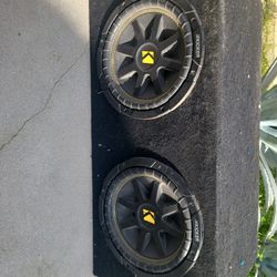 Kicker Dual 10” Subwoofers w/ Box (2 10s)