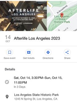 2 Tickets For Saturday 