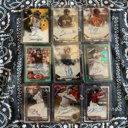 🔥 High-End Baseball Auto Lot – Bowman 1st / RC Numbered Autos – Teel / Eury / Butler / McLain 🔥